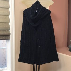 Tse cashmere blend cape with scarf